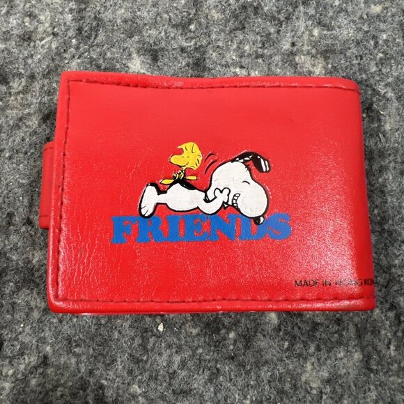 Snoopy + Woodstock Vintage Red Bifold Photo Friends Wallet - READ - Picture 4 of 9